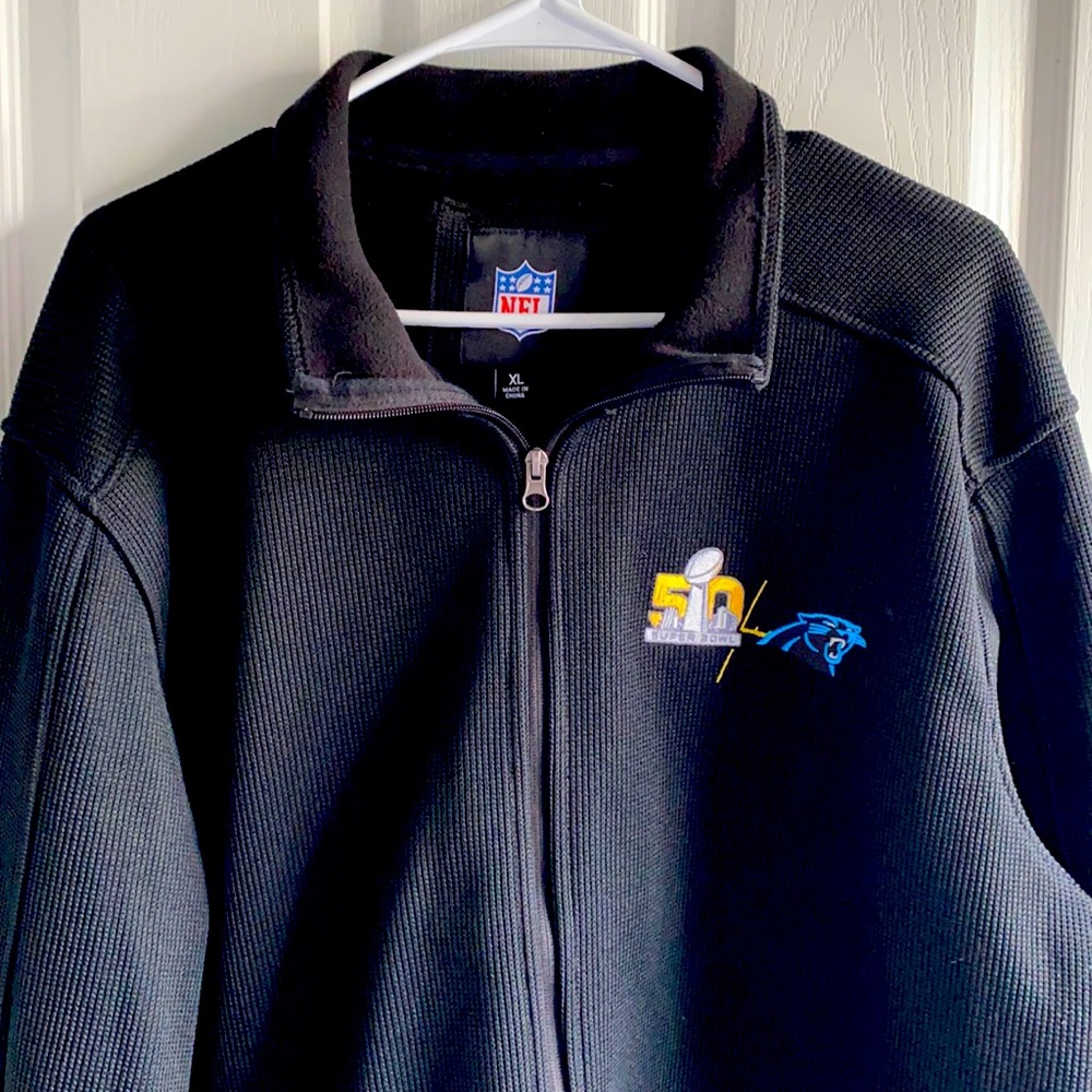 Fleece lined Men’s Panthers Super Bowl jacket